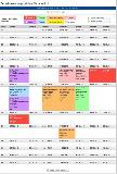 Produktionskalender Wochenübersicht